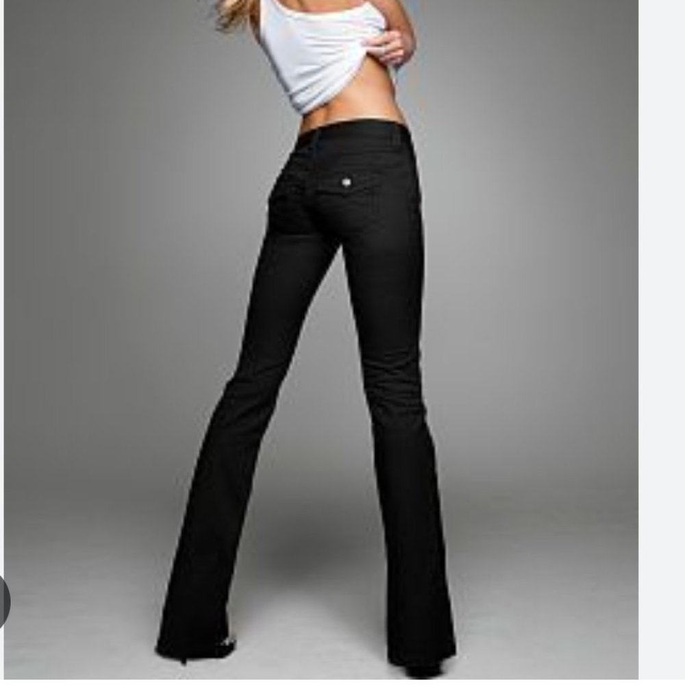 LONDONJEAN Black Wash Cotton Slightly Distressed Pant